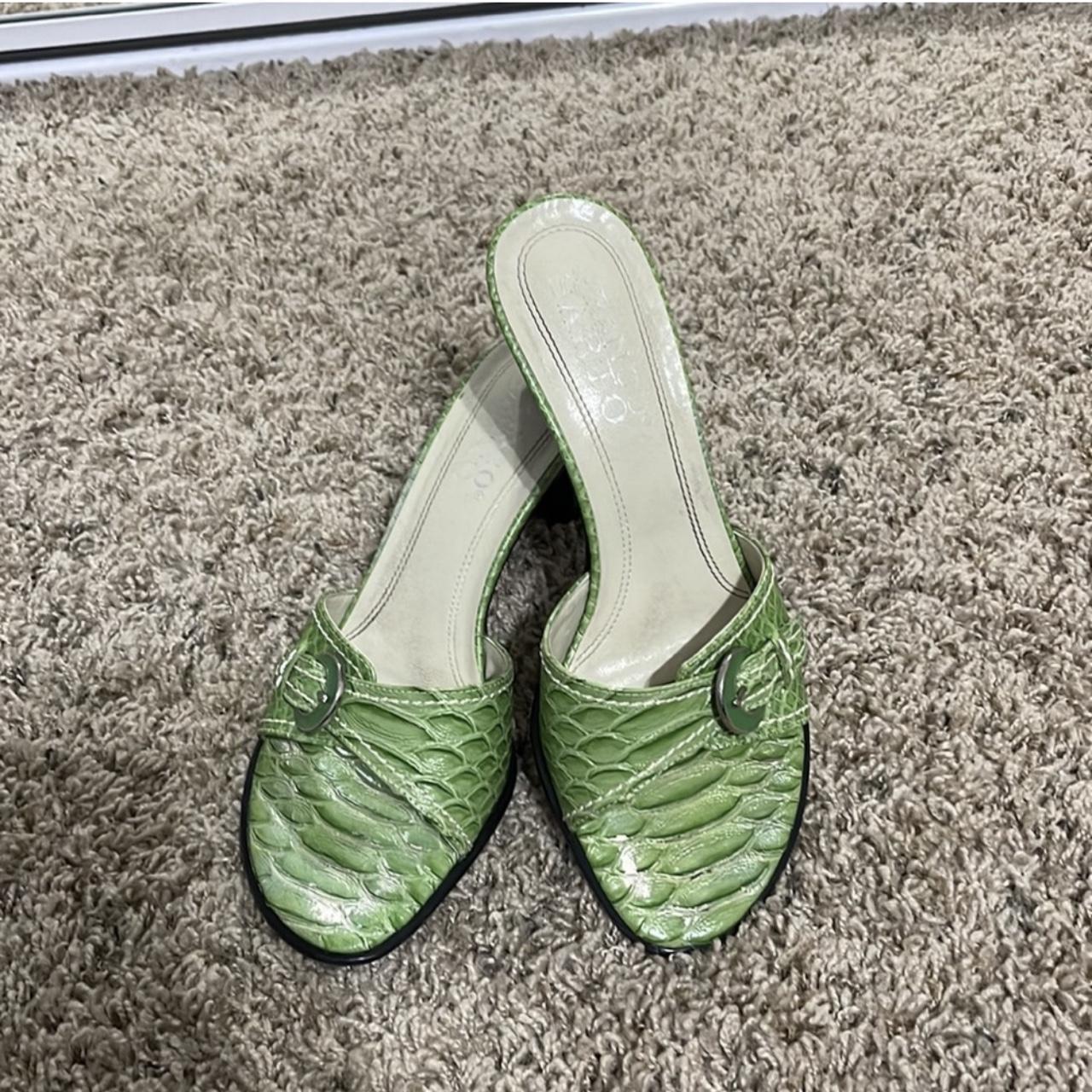 franco sarto yellow sandals