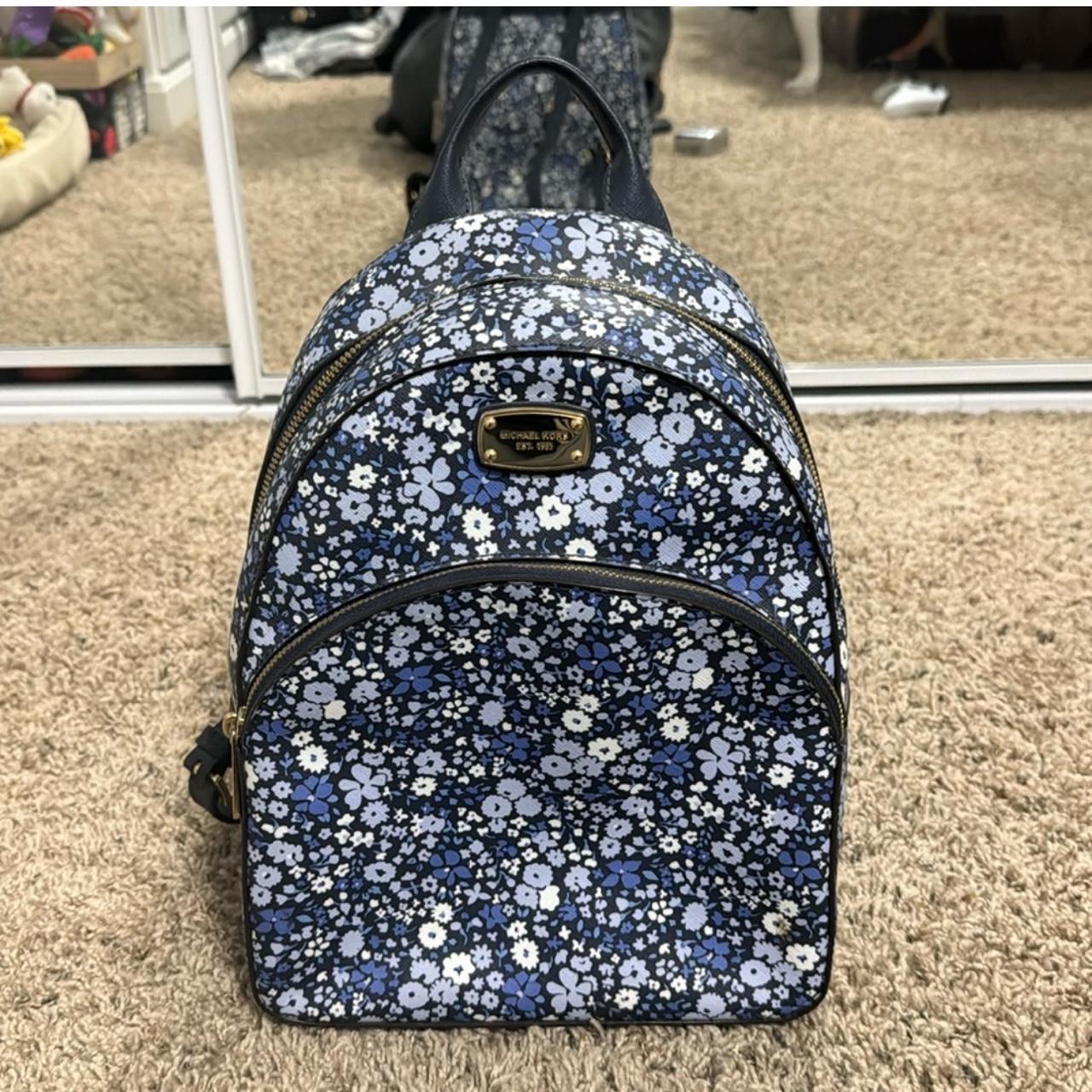 Michael Kors Floral Backpack Gently used Small Depop