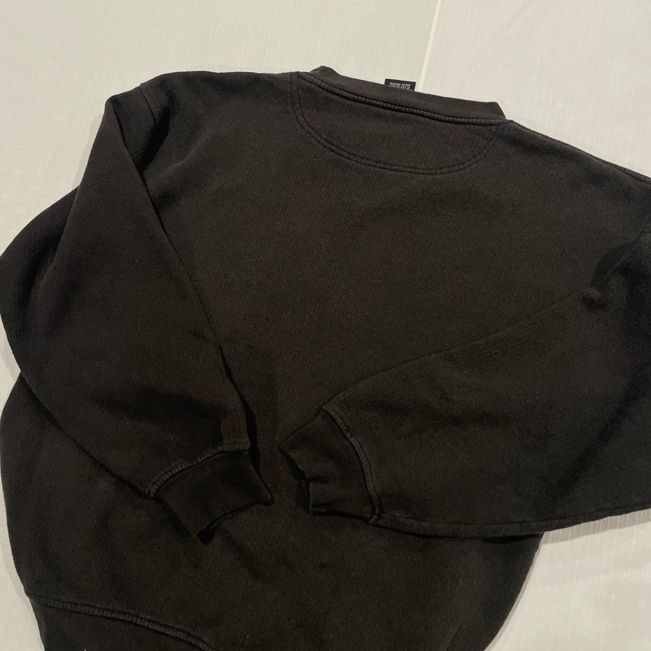 JCPenney Men's Black and Burgundy Sweatshirt | Depop