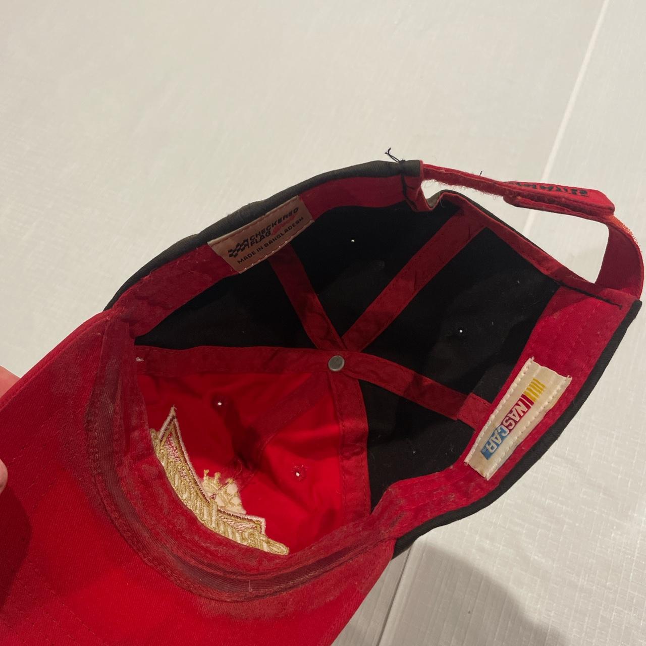 Budweiser Men's Red and Gold Hat | Depop