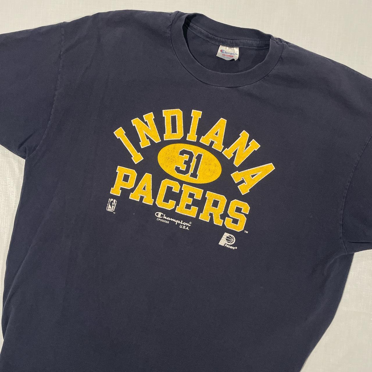 Vintage 90s Champions Indiana Pacers NBA graphic... - Depop