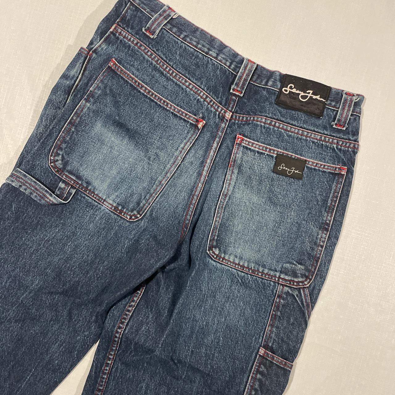 Vintage Sean John faded carpenter style jeans... - Depop