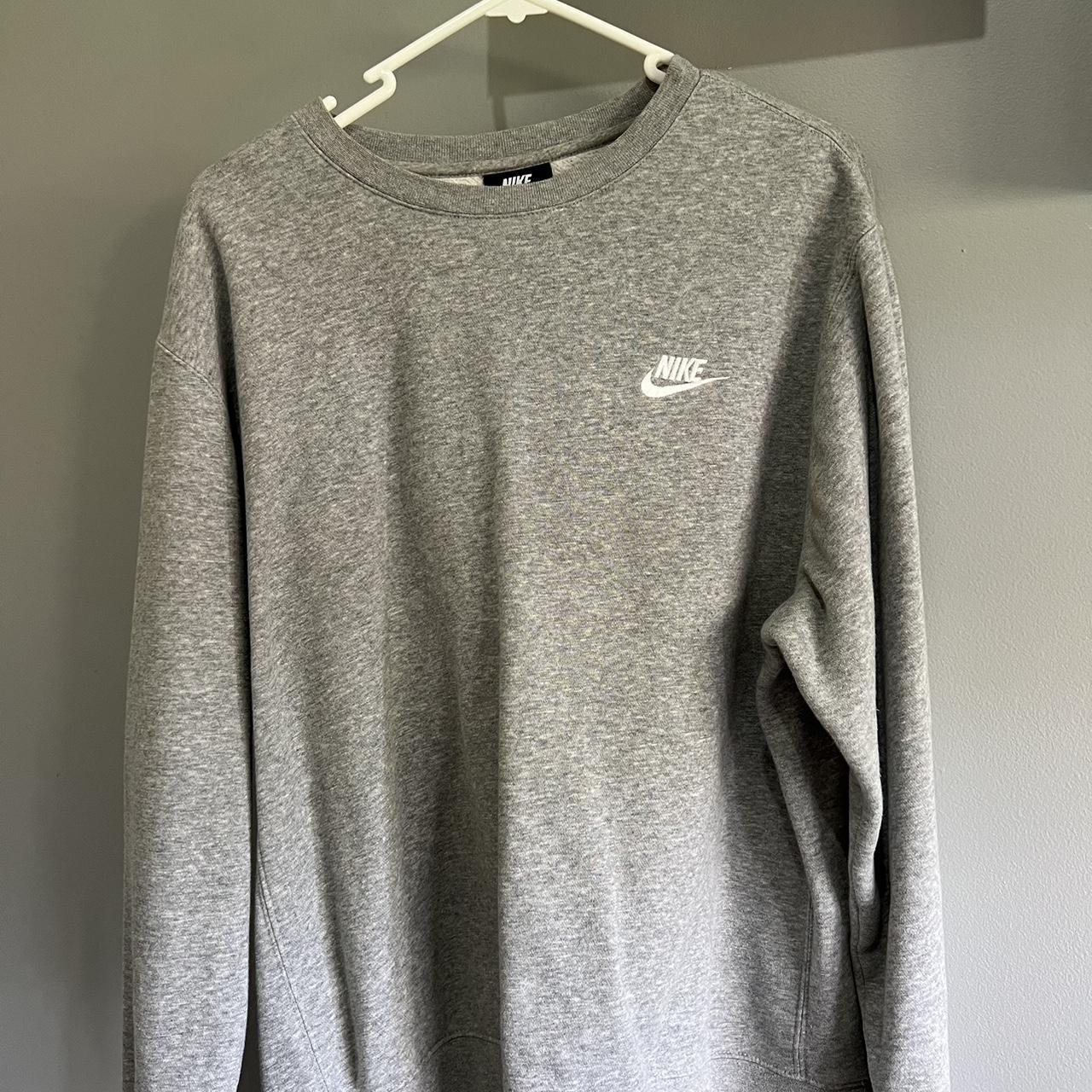 mens grey nike crewneck