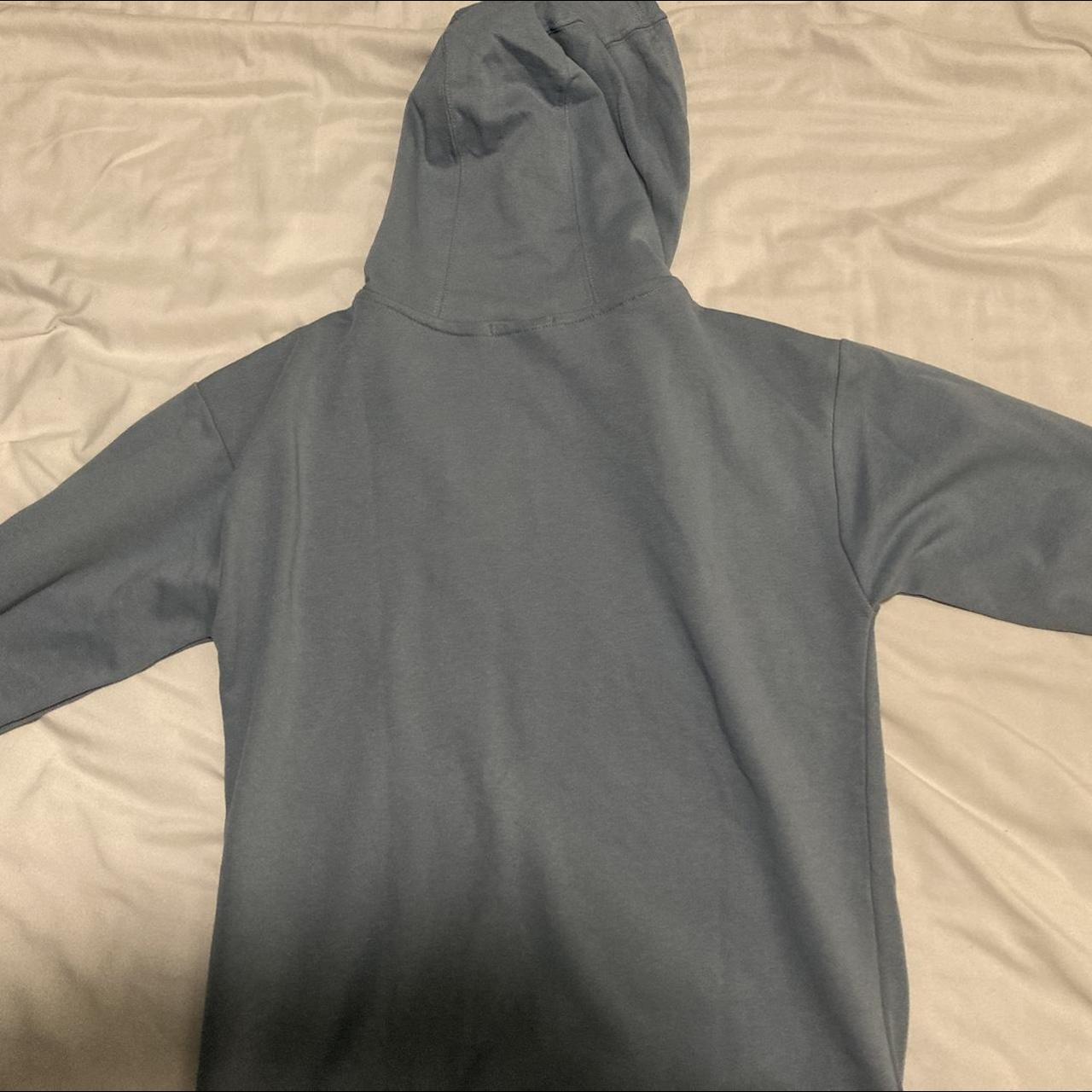 lightweight balenciaga hoodie in blueish gray color - Depop