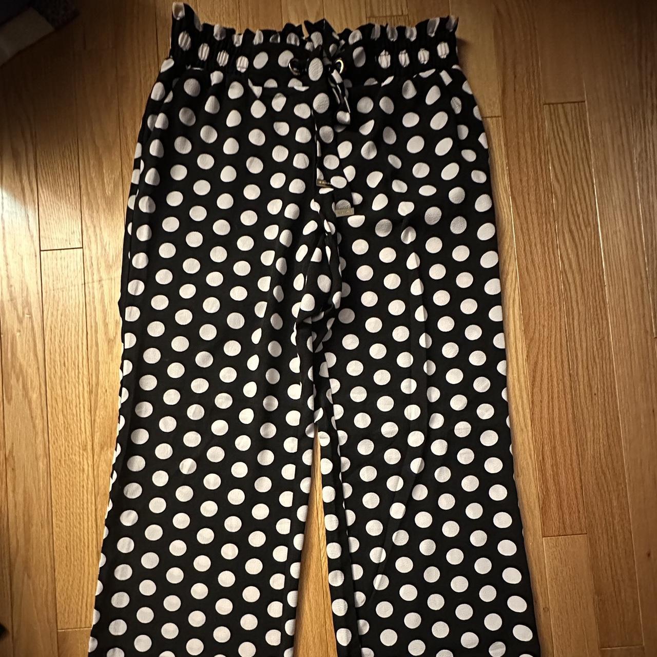 Nwt $99 Michael Kors Stretch Wide-Leg Dress Pants Trousers ~Black/Stripe  *4/33 | eBay