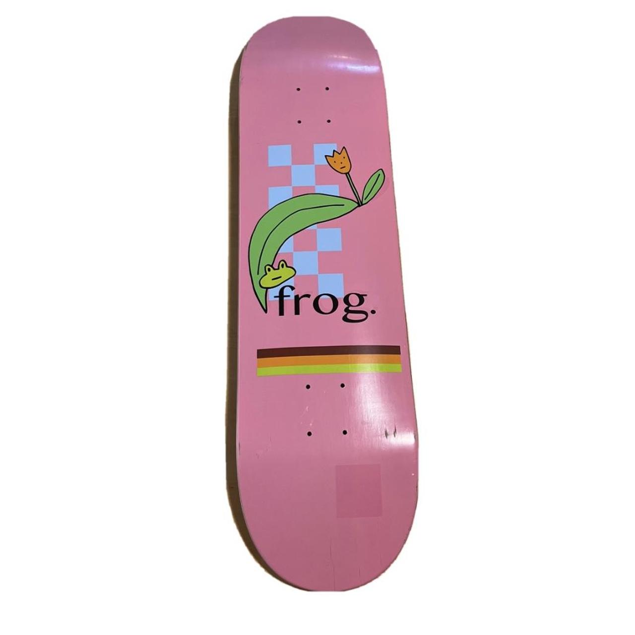 FROG SKATE DECK FLOWER PINK (8.125) Depop