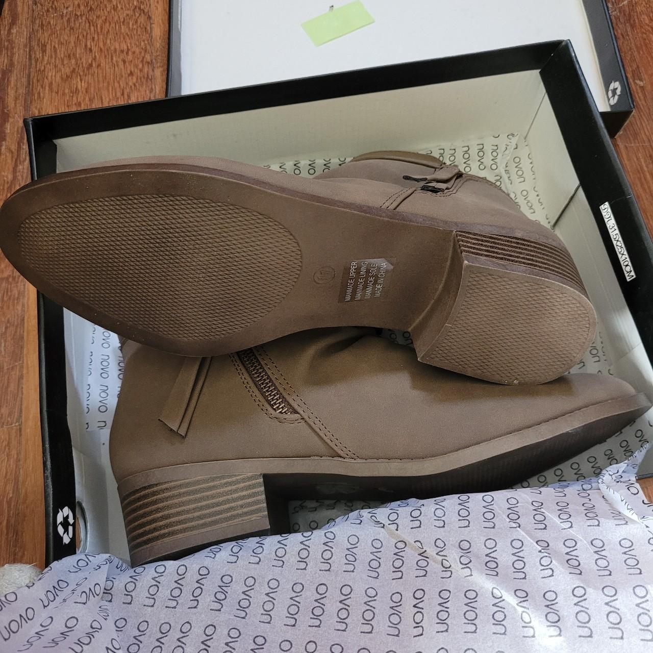 novo leather ankle boots