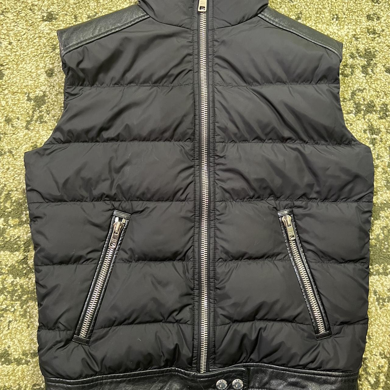 Prada Men's Black Gilet | Depop