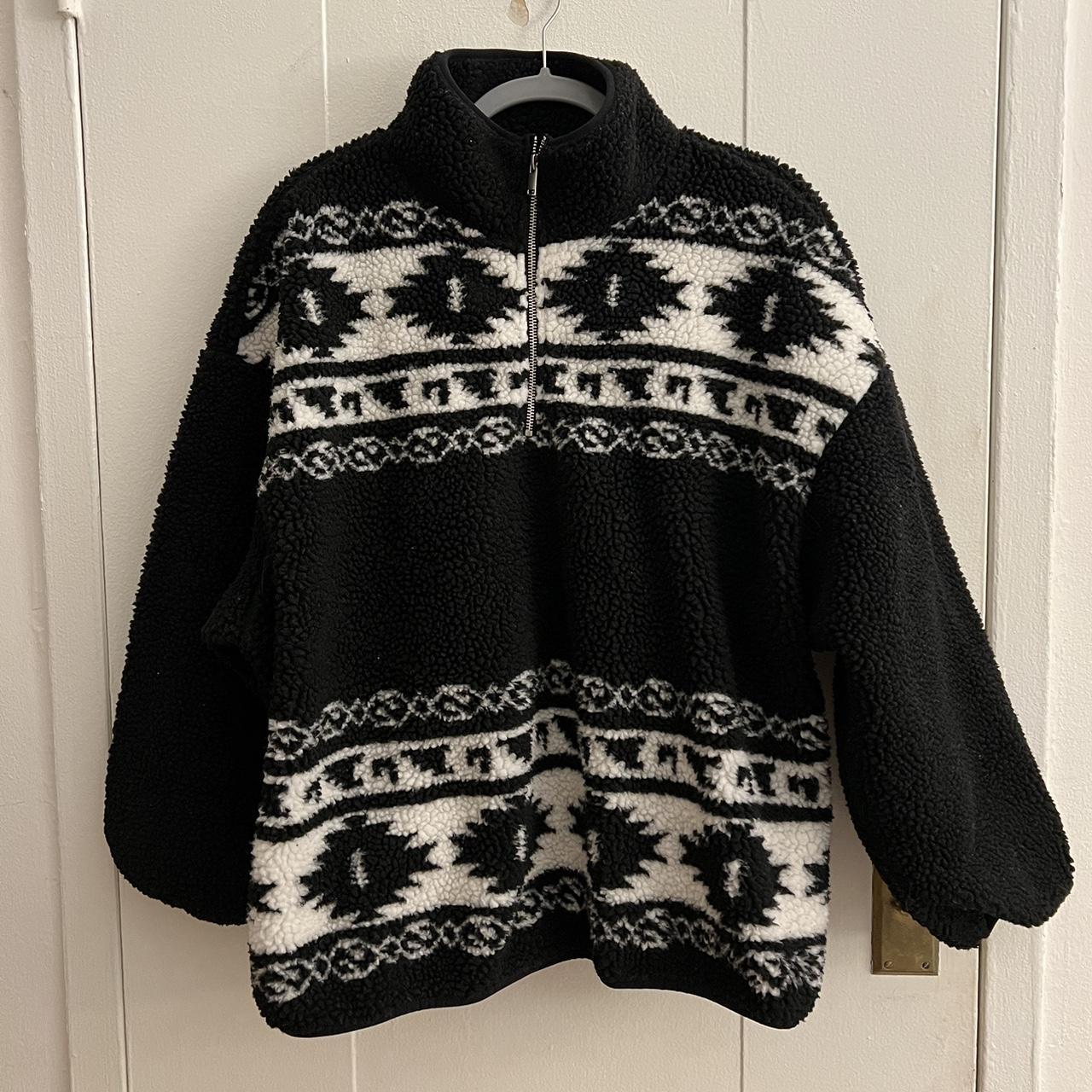 H&M Fleece quarter zip, Half-zip Teddy Jacket,