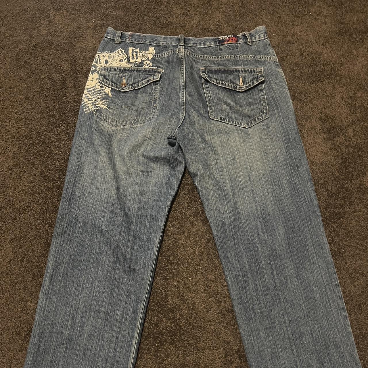 Piping hot jeans with crazy design on the back.... - Depop