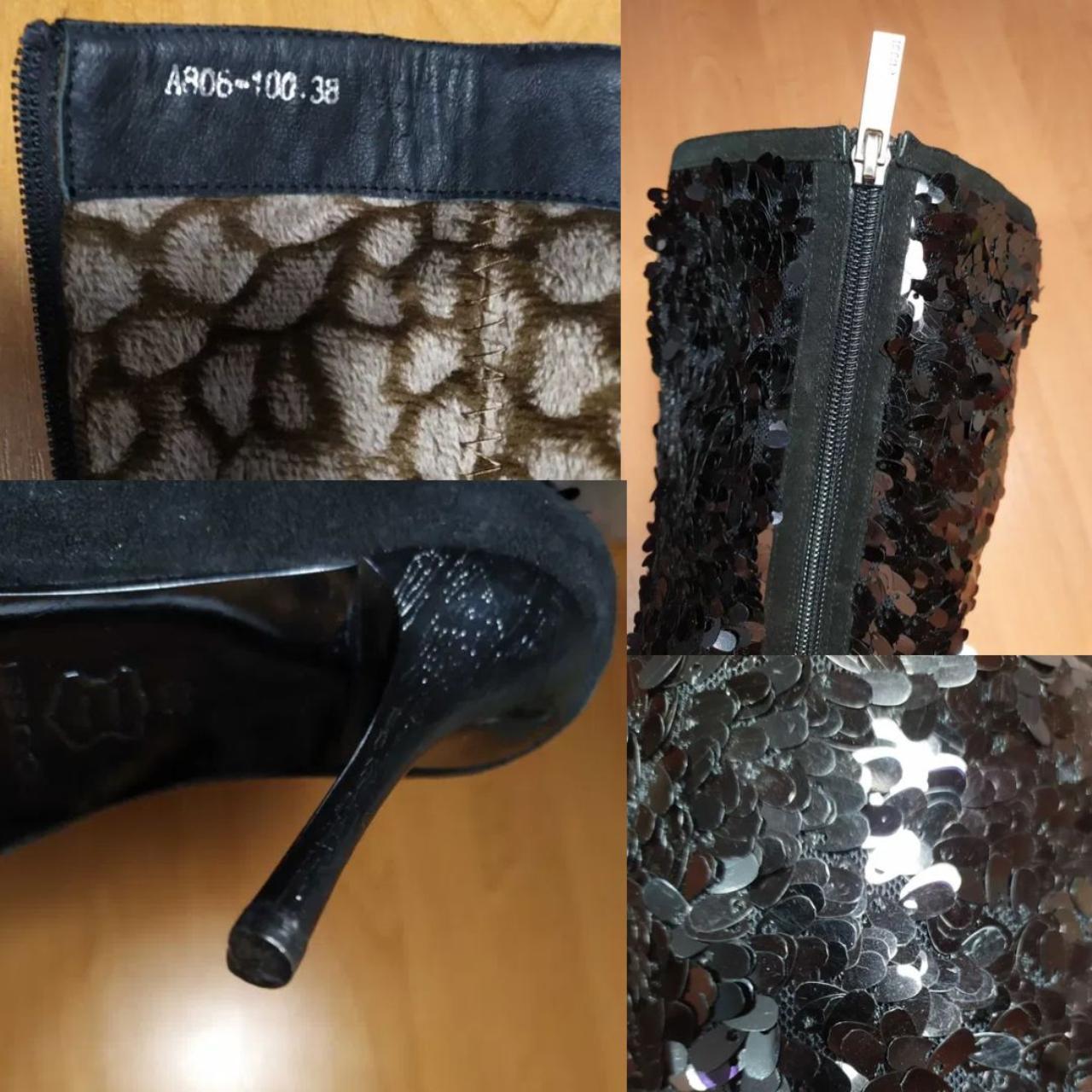 Sequence suede boots black color brand Cussi Eur... - Depop