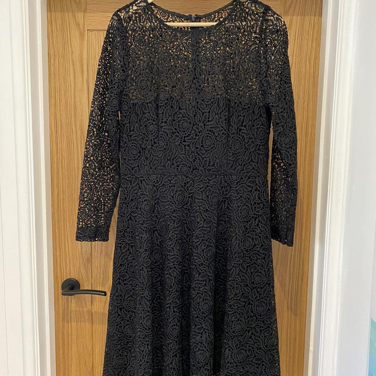 Reiss Women's Black Dress | Depop