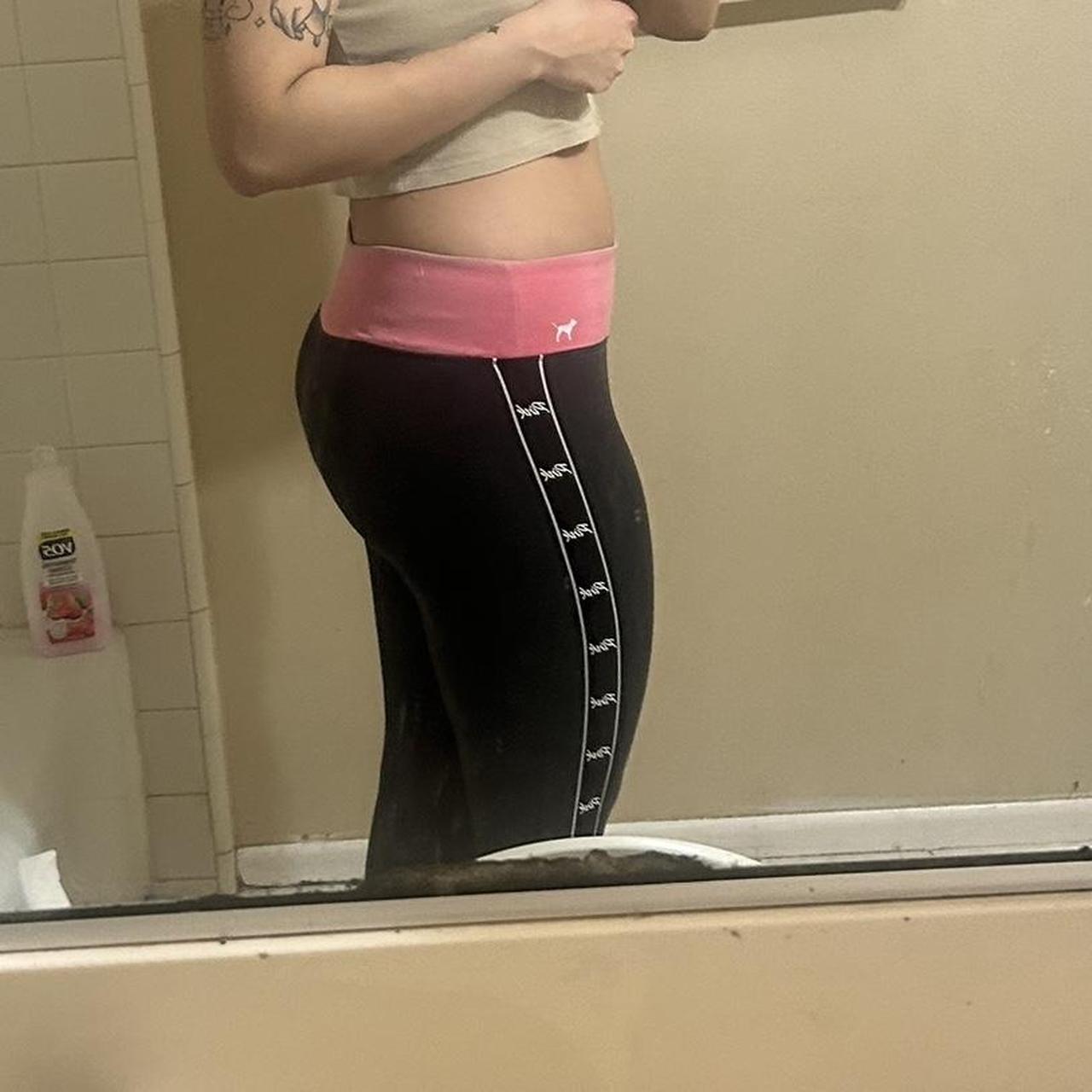 Victoria Secret Pink workout leggings. Shown on size - Depop