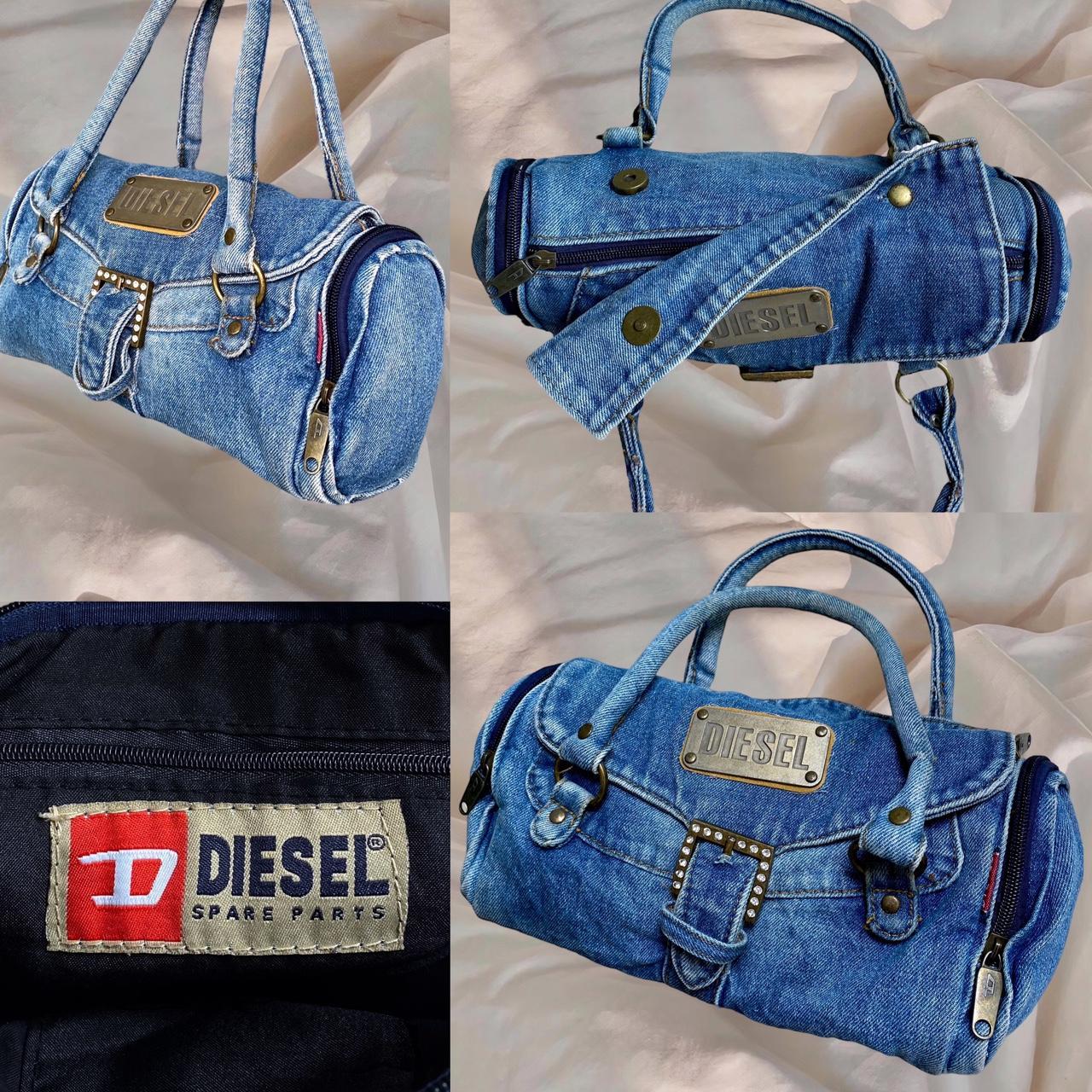 Diesel Archive Spare Parts Blue Jean Mini Bag Y2K... - Depop