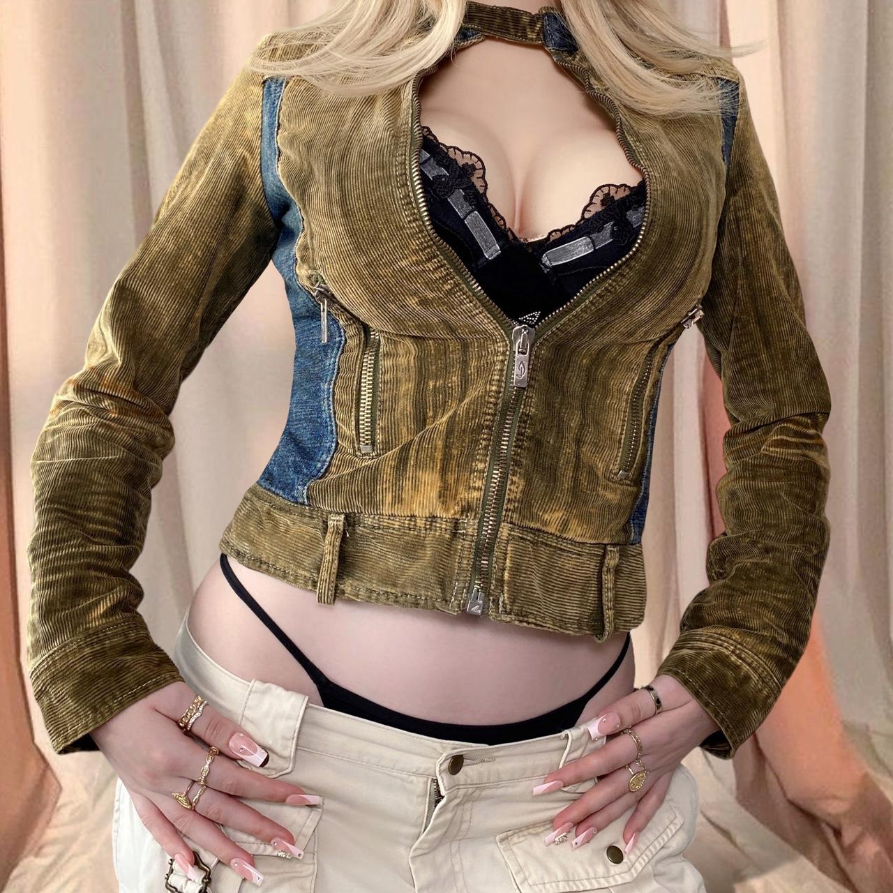 ジャケット・アウター archive diesel y2k cropped denim jacket archive diesel y2k cropped denim jacket - メルカリ