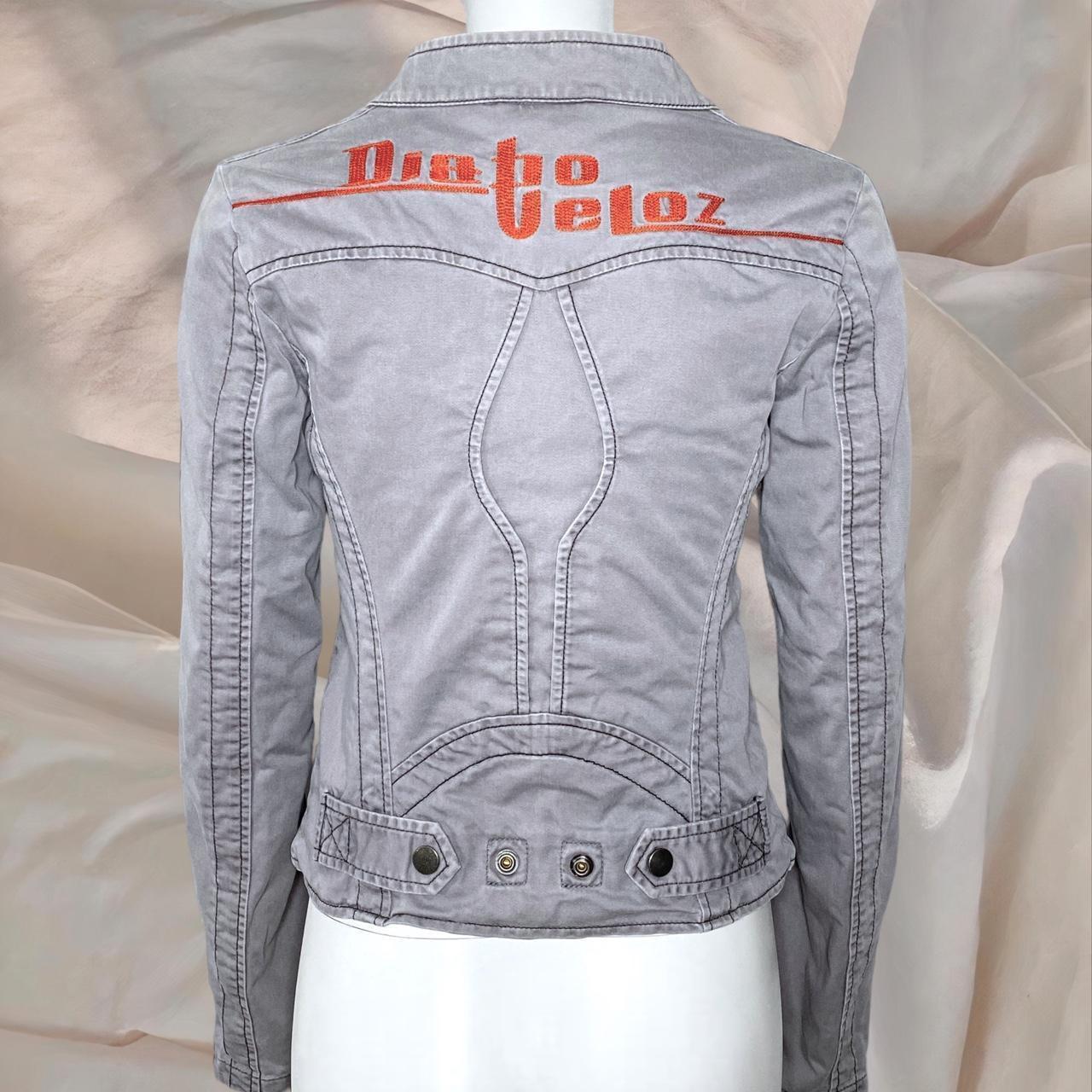 Diesel Archive Gray Gorpcore Biker Moto Racer | Depop