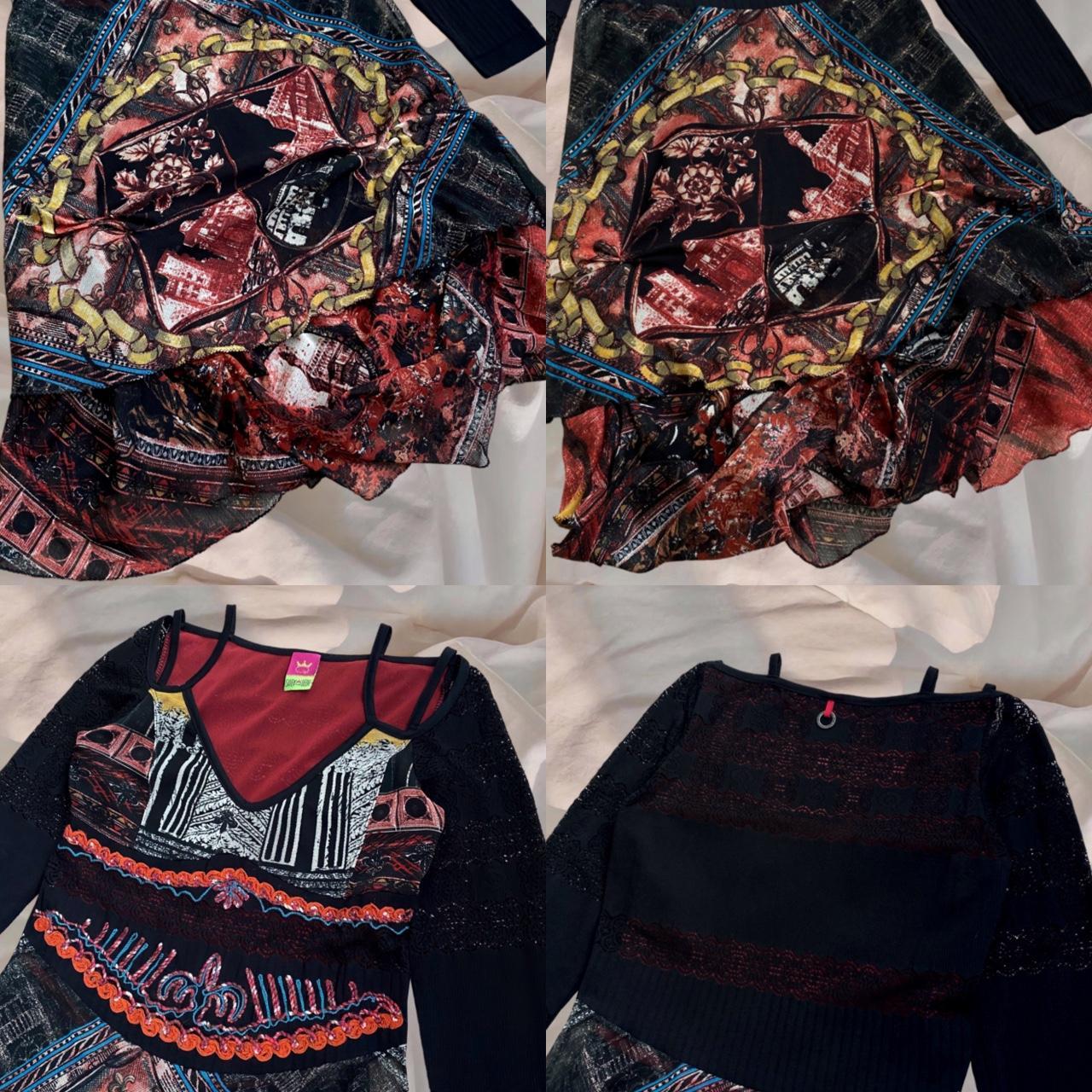 Save The Queen Longsleeve Mesh Midi Dress Cyber | Depop