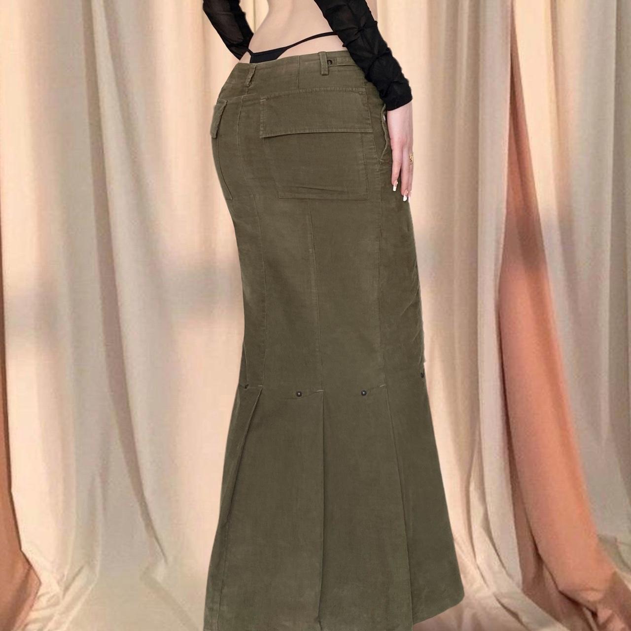 スカート Marithe + Francois Girbaud W COTTON CARGO SKIRT beige Girbaud Skirt - Etsy