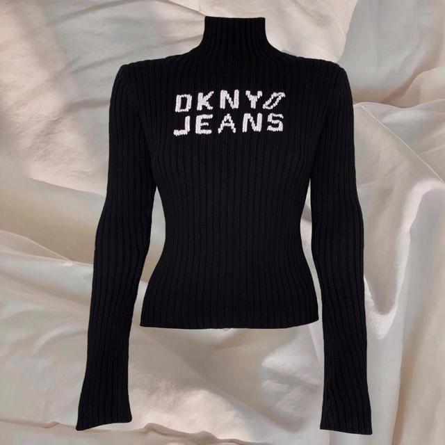 トップス DNKY jeans archive vintege knit Vintage 90's Archive DKNY Jeans Red Ribbed Sweater (M