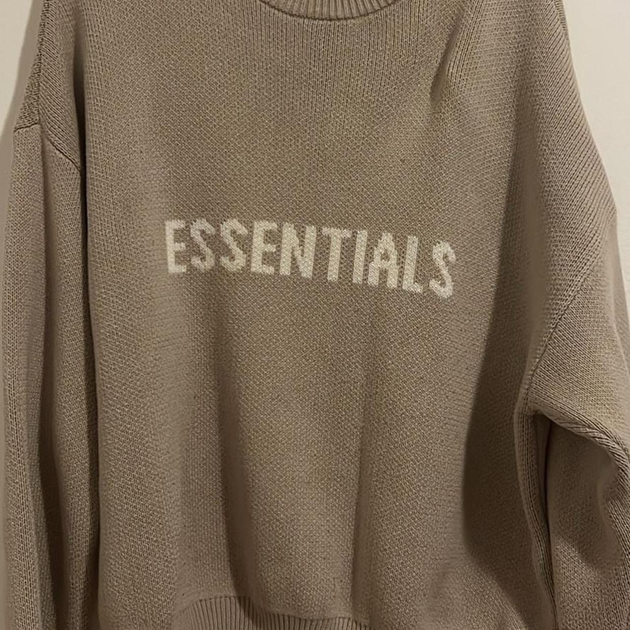 Essentials fear 2024 of god knit sweater