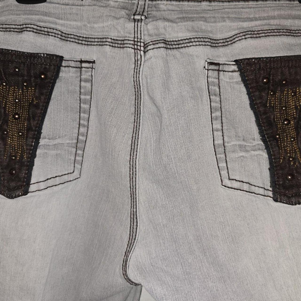 Source Unknown Women's Bootcut Embellished Jeans … - image 5