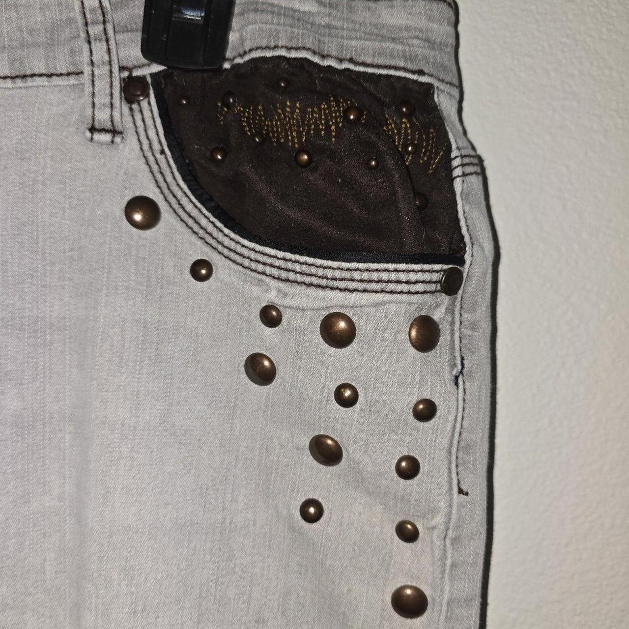 Source Unknown Women's Bootcut Embellished Jeans … - image 4