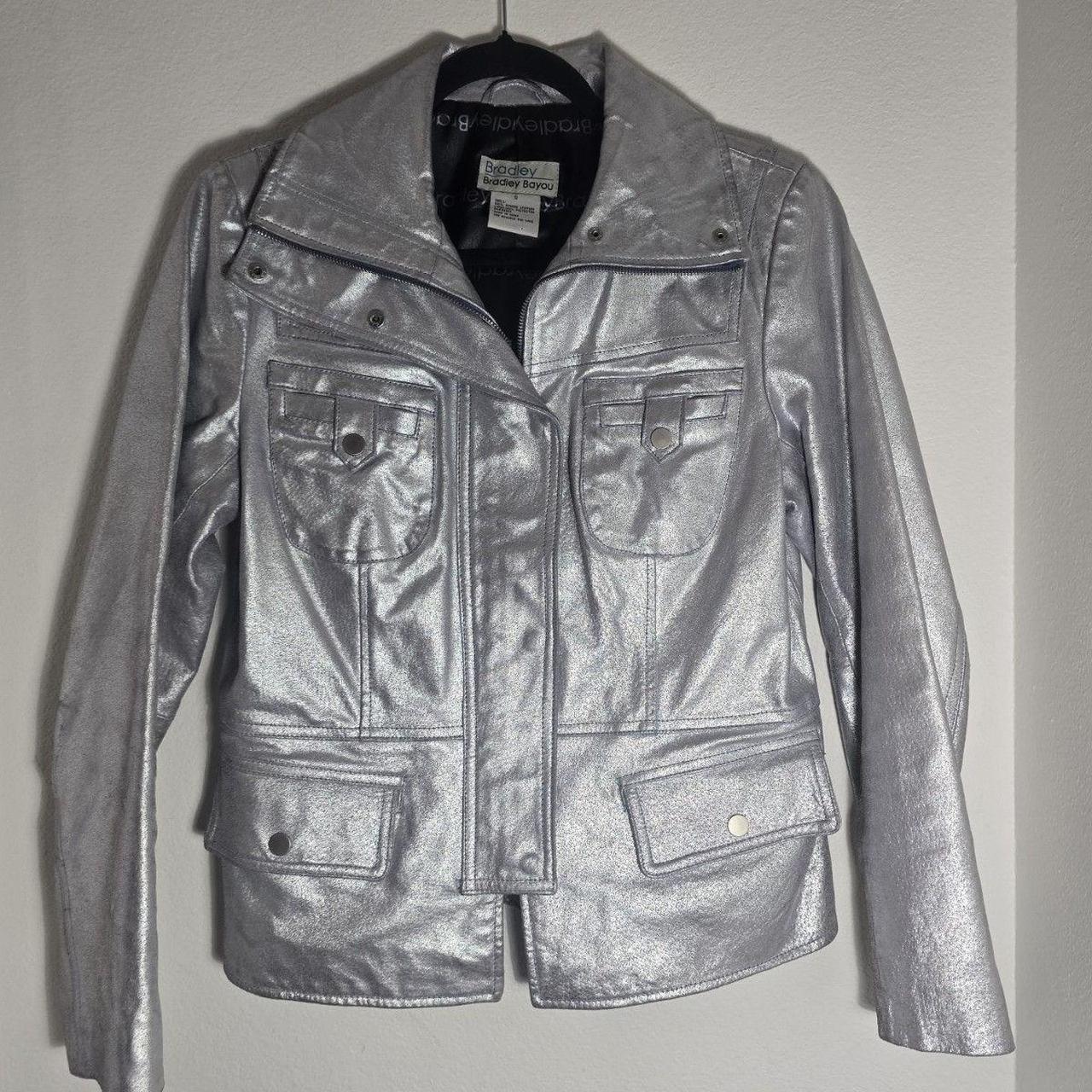 Source Unknown Women's Bomber Jacket - Silver - S… - image 2