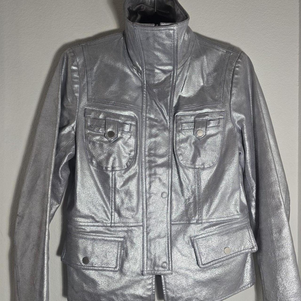 Source Unknown Women's Bomber Jacket - Silver - S… - image 3