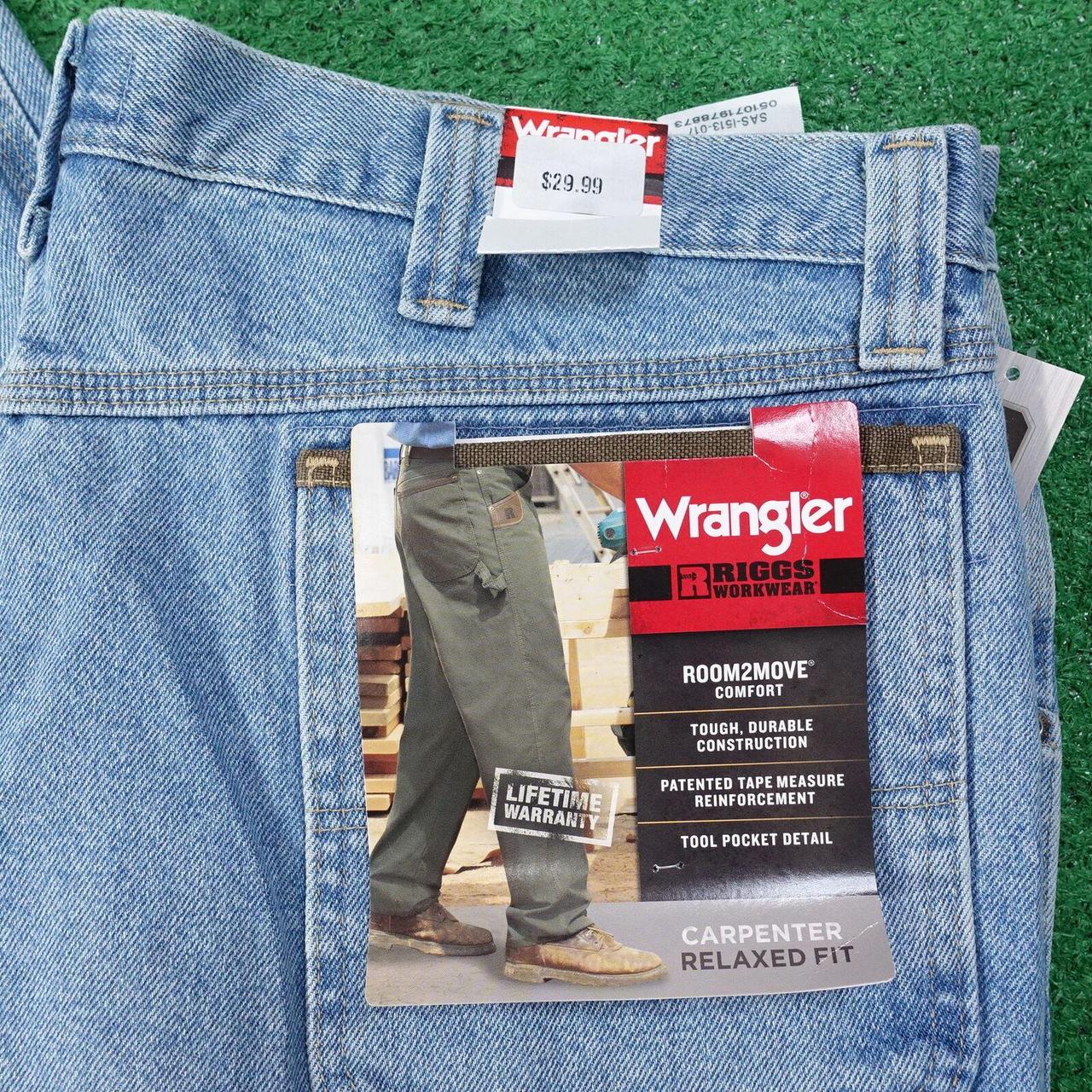 NWT WRANGLER RIGGS WORKWEAR RELAXED FIT CARPENTER... - Depop