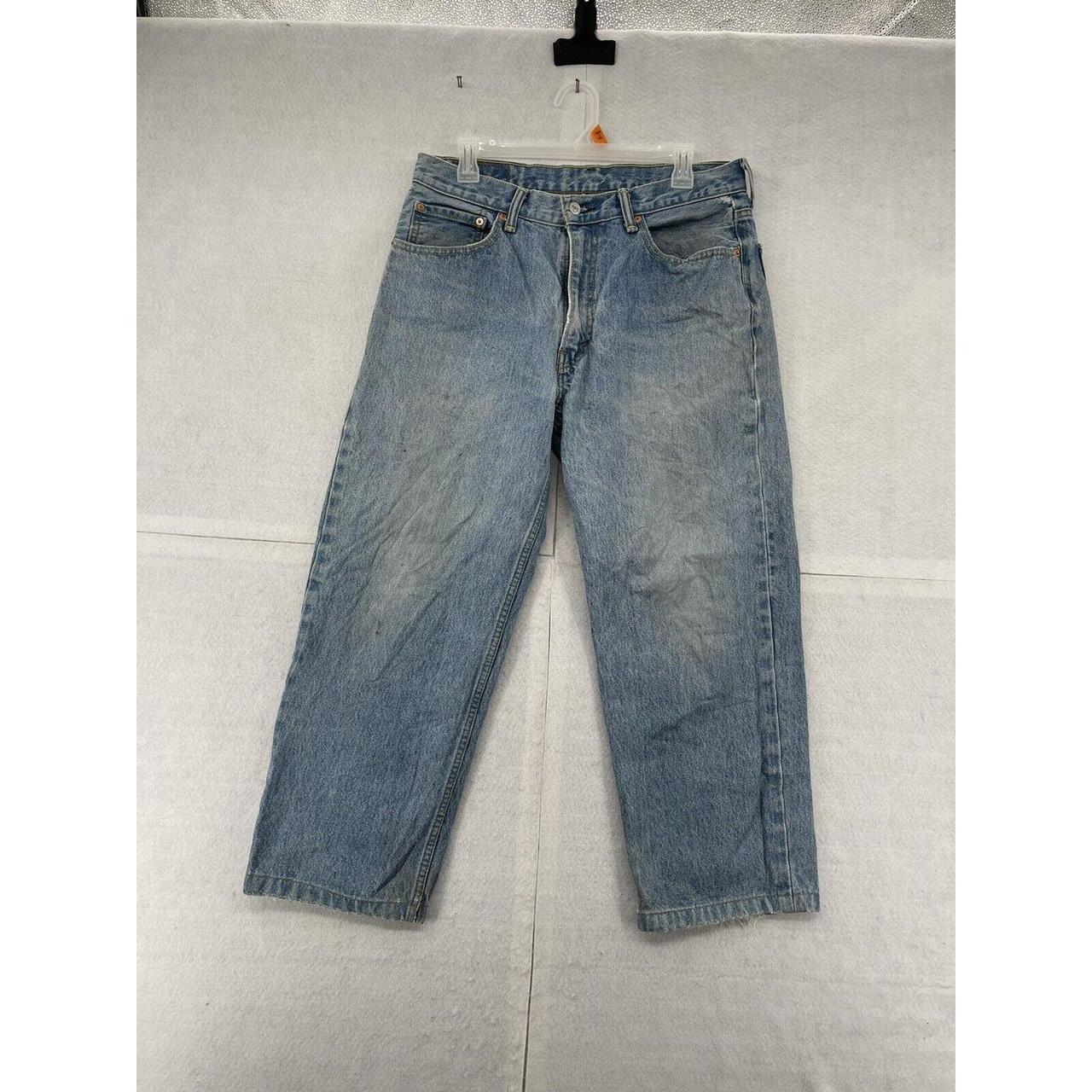 Levis 550 Jeans Men's Size 33x25 (measured) Light... - Depop