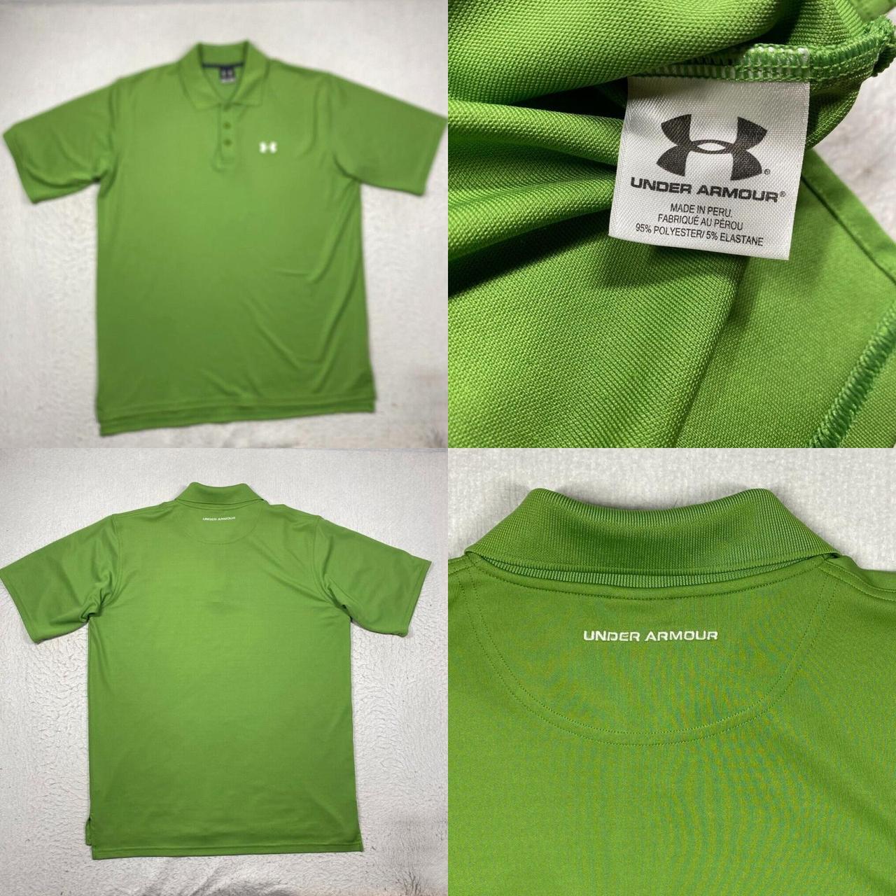 Under Armour Men's Green Poloshirts Depop