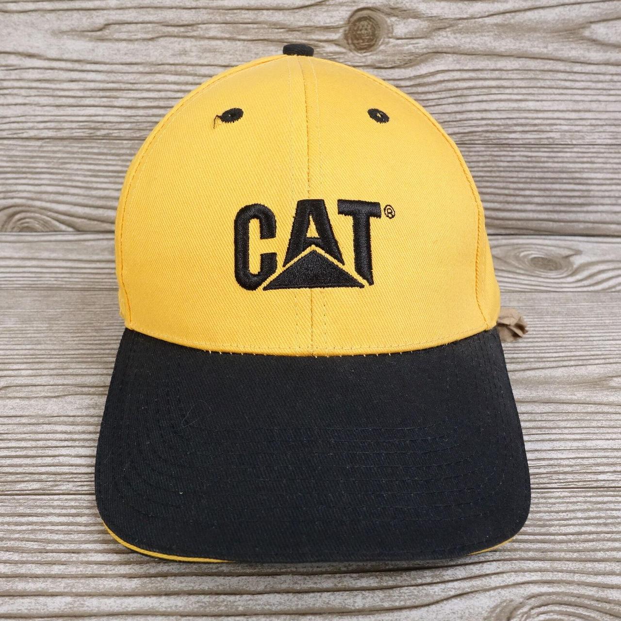 NEW! CAT CONSTRUCTION EQUIPMENT LOGO TELLOW BLACK... - Depop