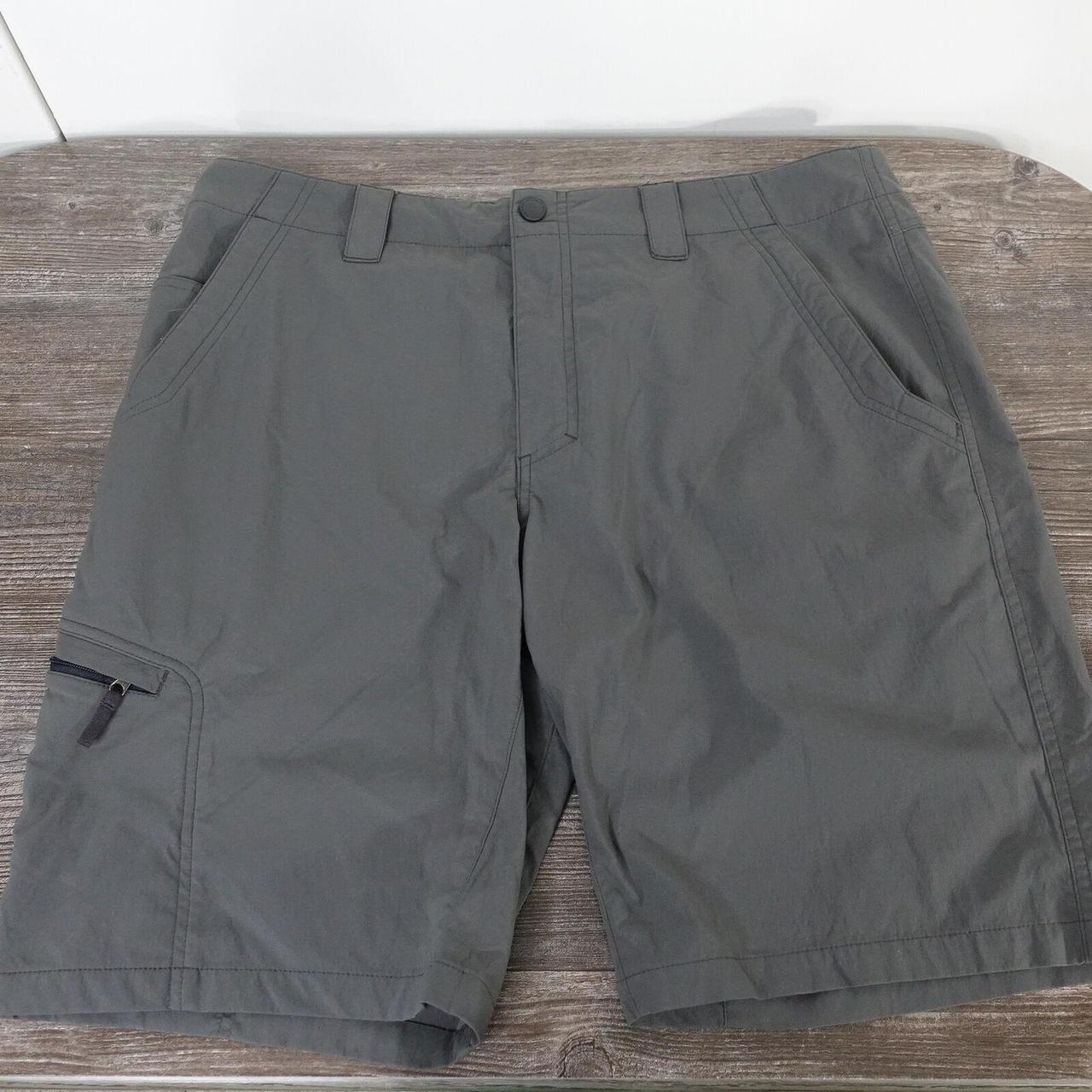 ROYAL ROBBINS GREY NYLON BLEND HYBRID HIKING SHORTS... - Depop