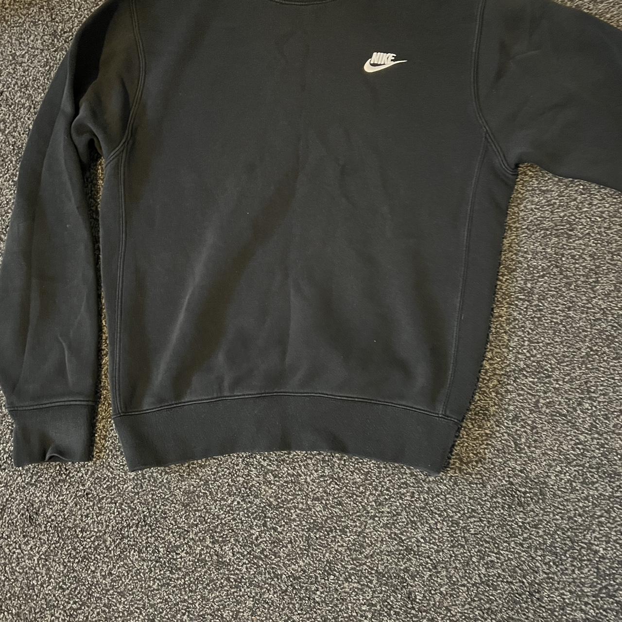mens nike jumper black