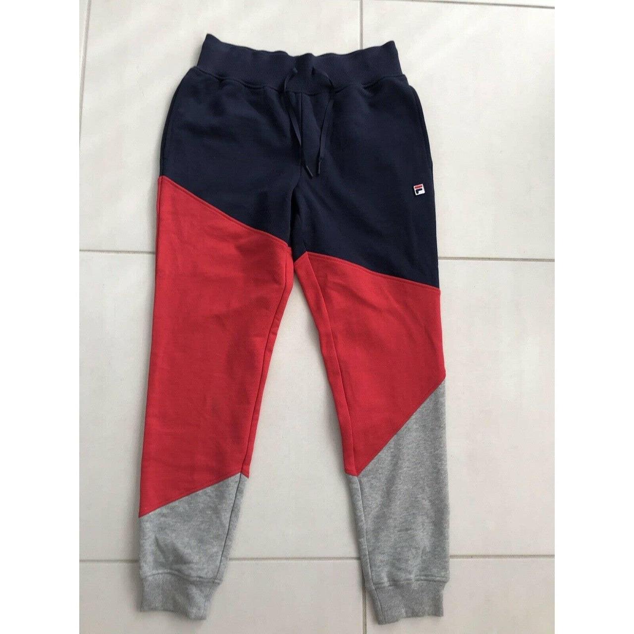 Red cheap fila joggers