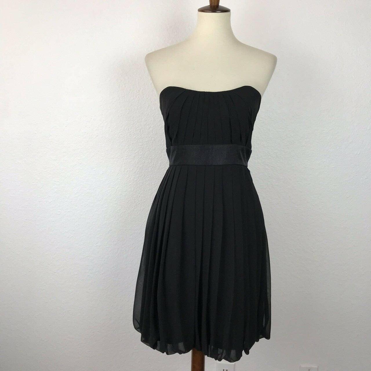 White House Black Market Strapless Black Dress