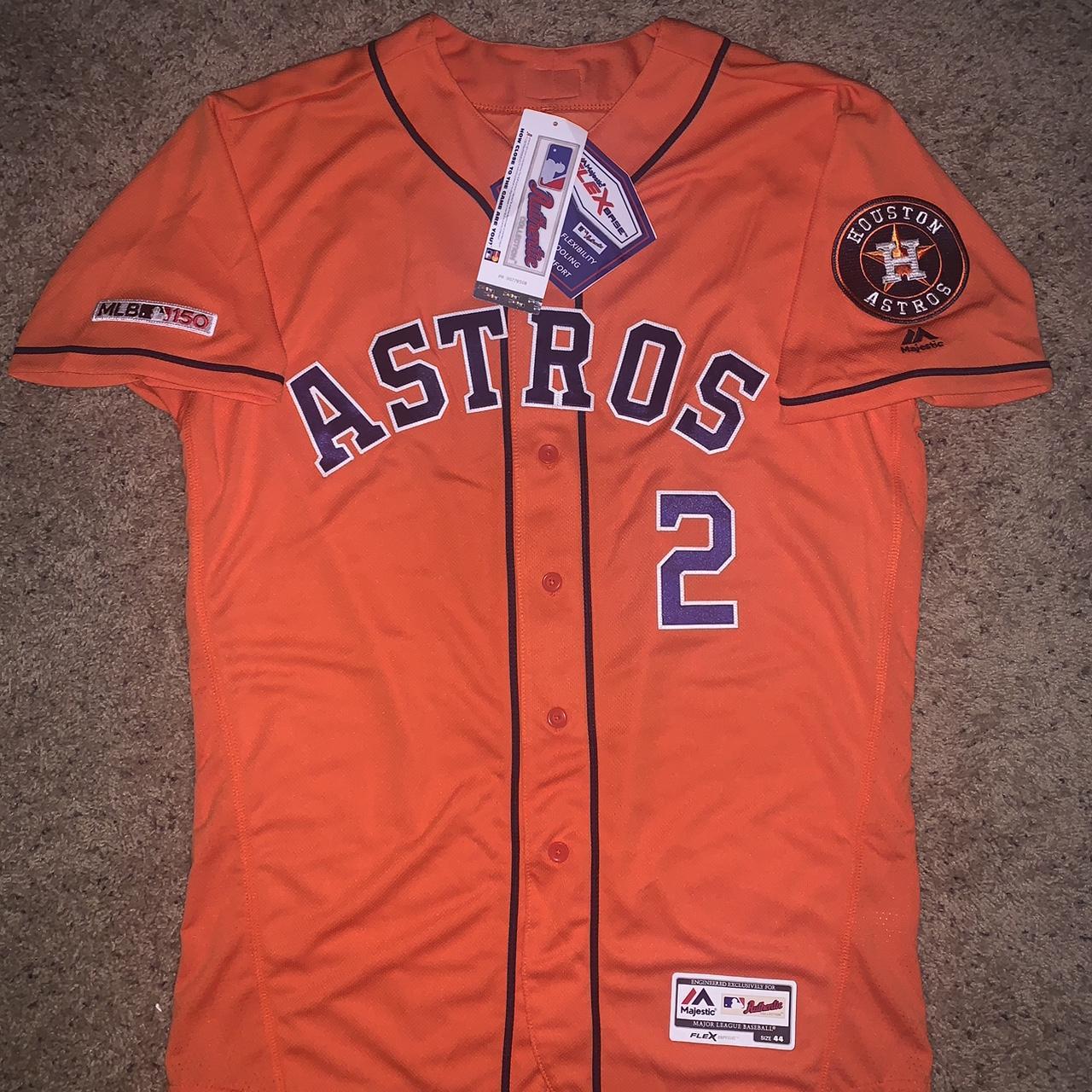 Vintage Astros Alex Bregman Jersey XXL PRE OWNED - Depop