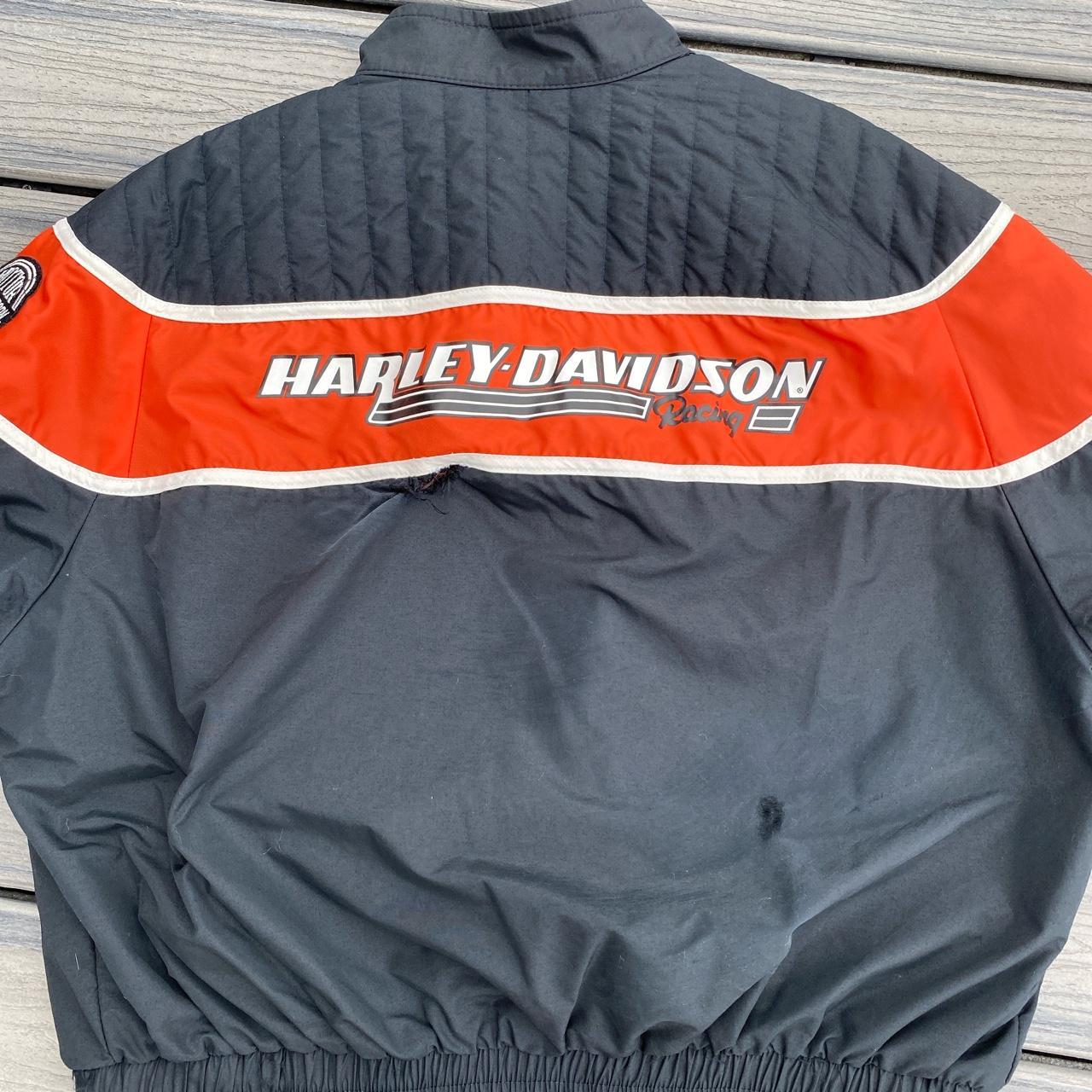 1990s Made in USA Harley Davidson jacket A little... Depop