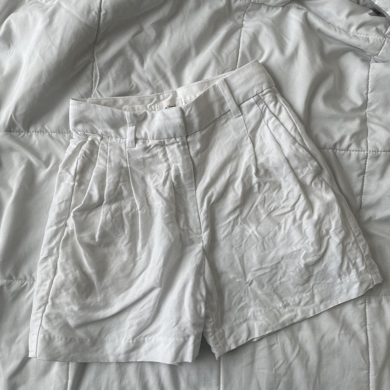 Aritzia Women's White Shorts | Depop