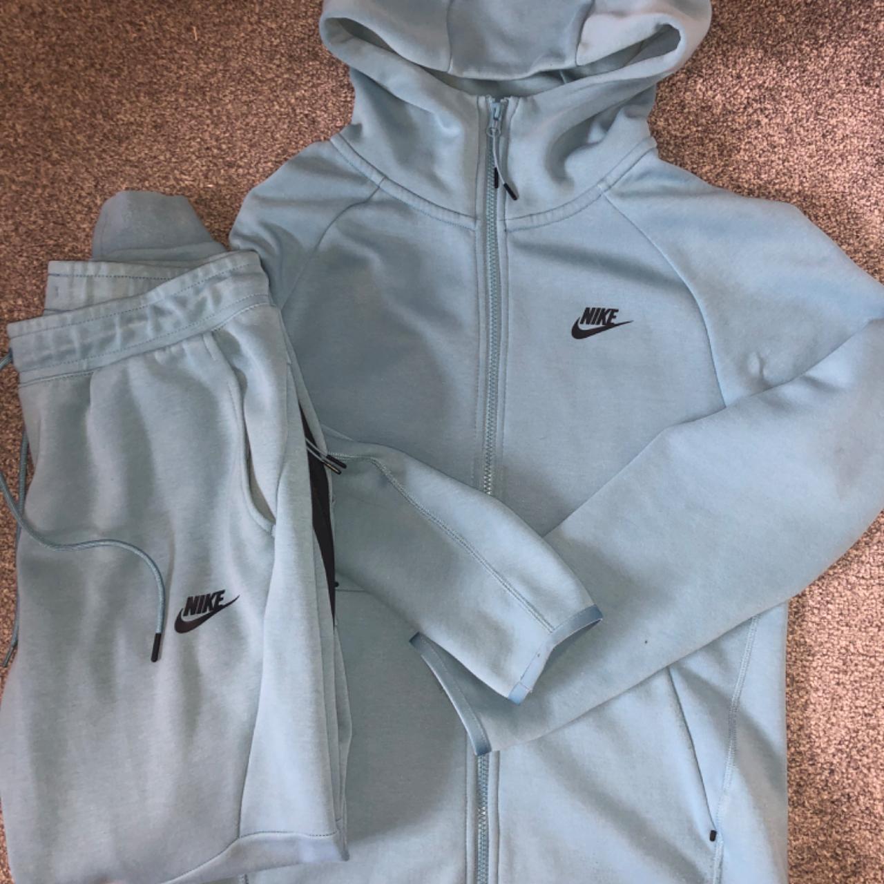 Baby Blue old season nike tech fleece 🔵Size Men S... - Depop