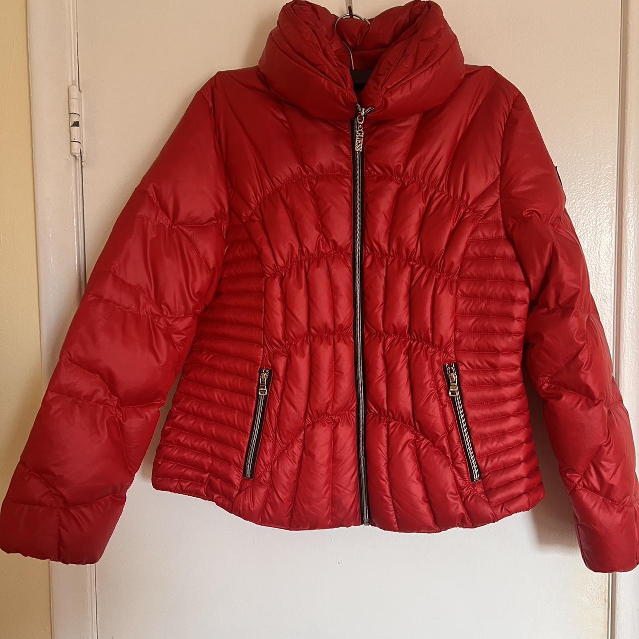 Guess red clearance jacket womens