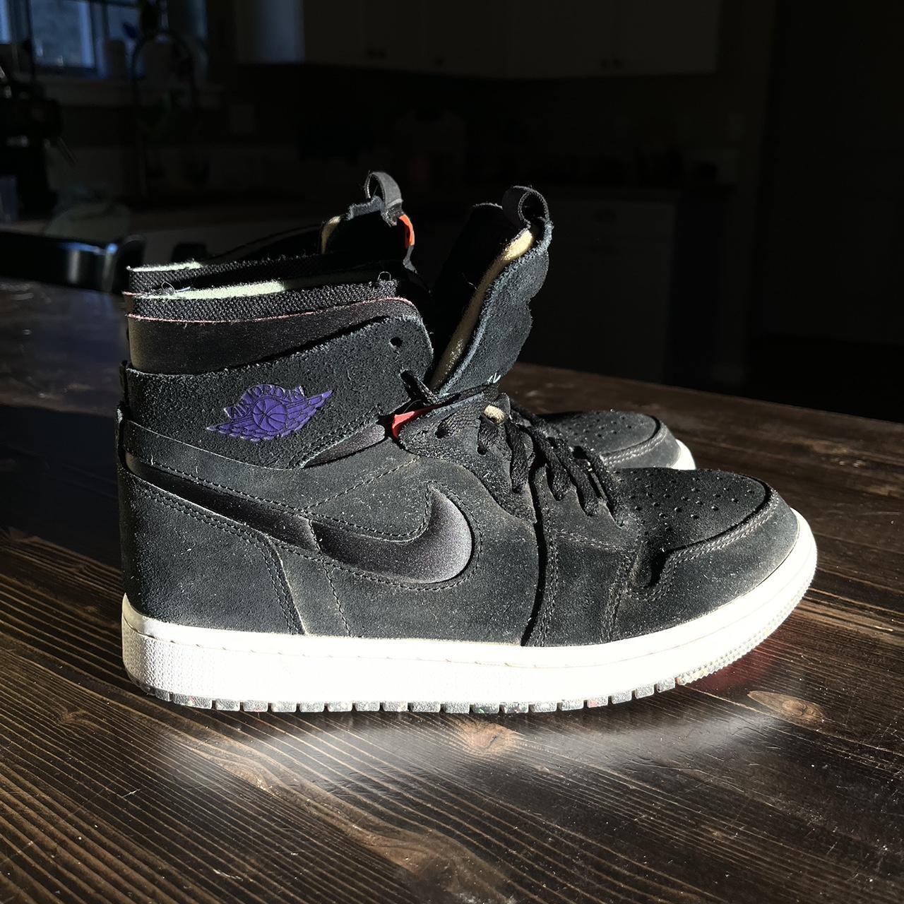 Black Nike Air Jordan Zooms ️ hot pink bottoms... Depop