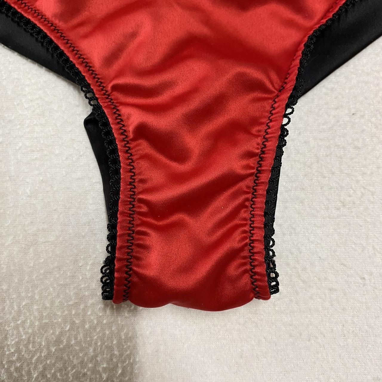 More pics of the Satin Indulgence Women's Red/Black... Depop