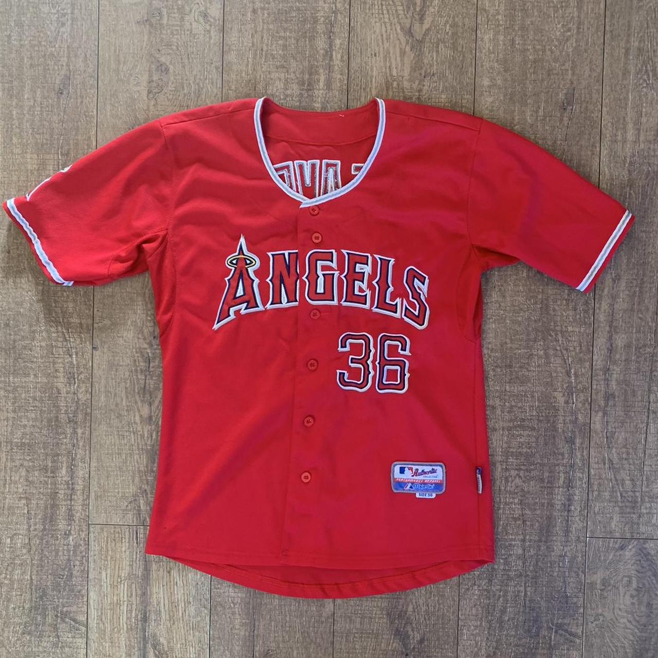 Jared Weaver #36 Angels Majestic 2010 All Star Game Jersey Size 56 Stitched