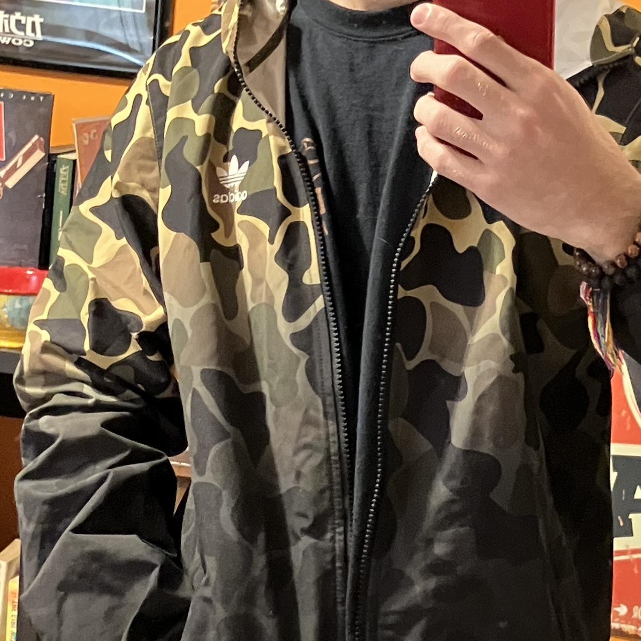 adidas green camo jacket