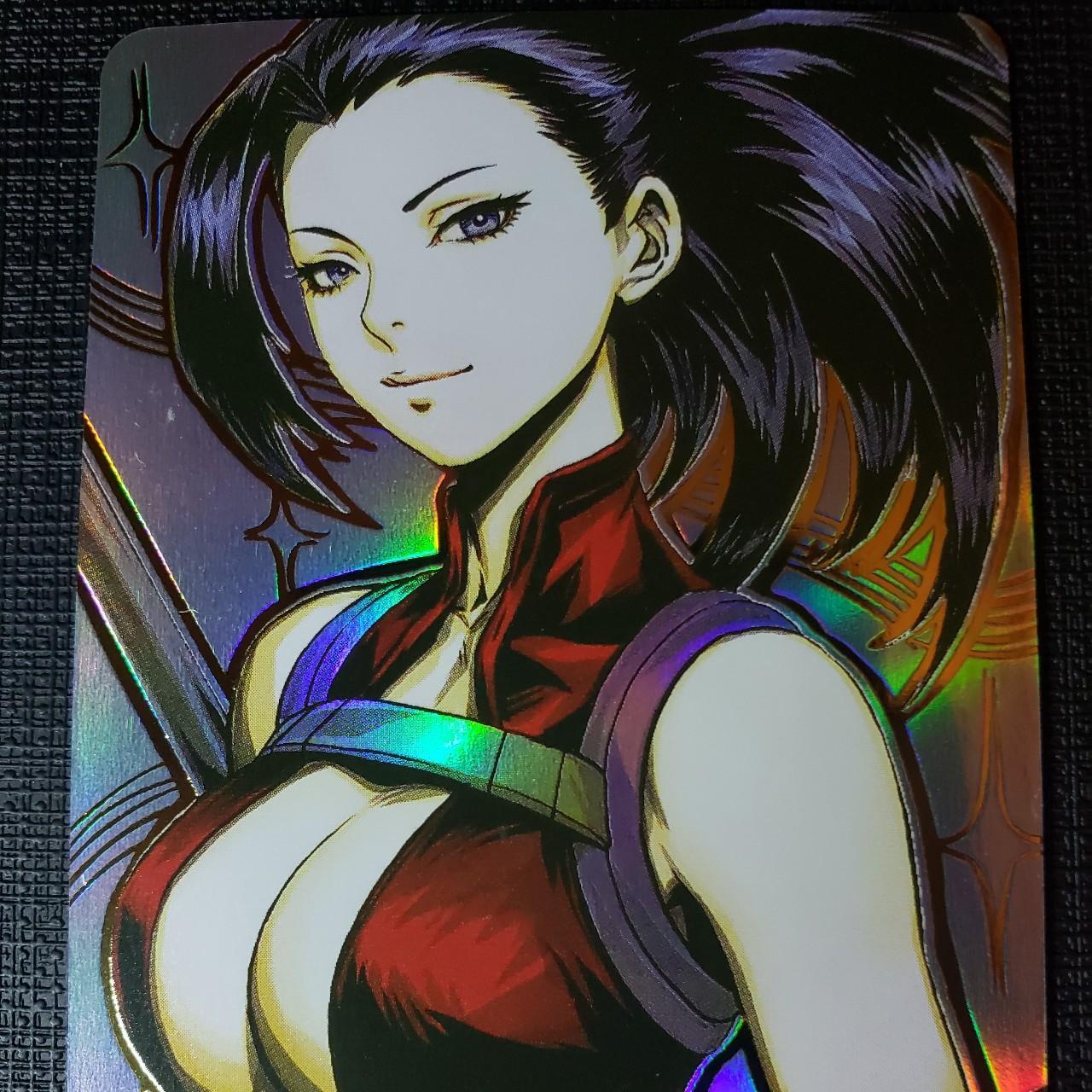 My hero academia Momo yaoyorozu gold engraved holo... - Depop