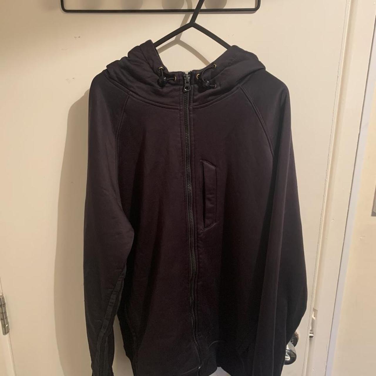 Palace Adidas zip up hoodie. Black on black tri-ferg... - Depop