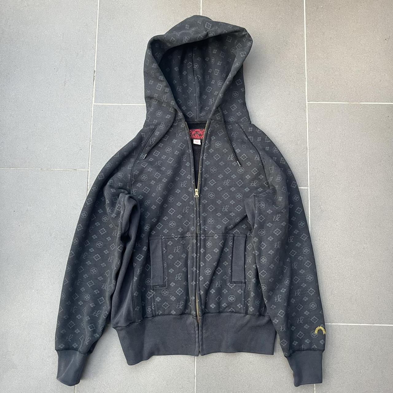 Evisu hoodie Monogram print Extremely rare early... - Depop