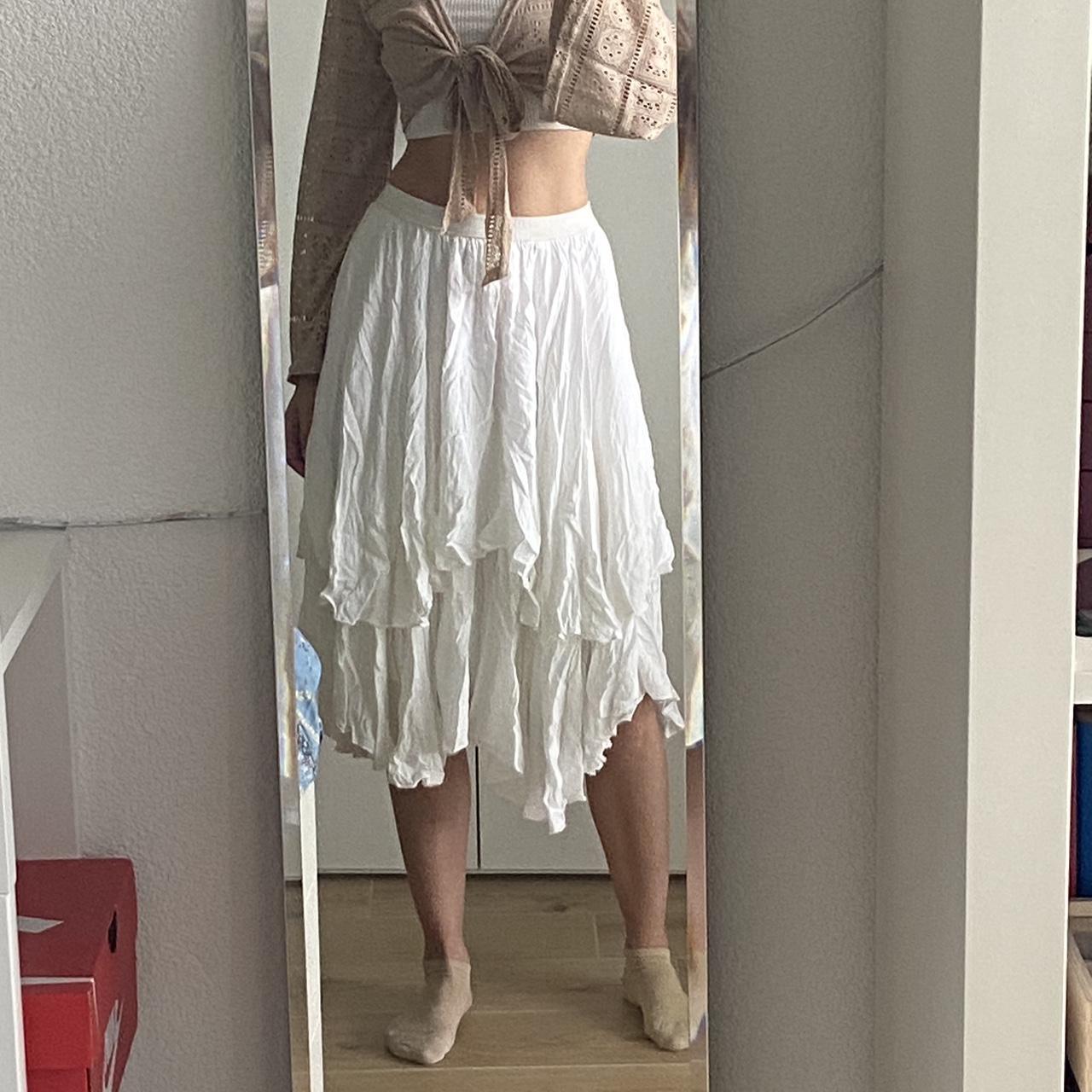 SOLD White fairy skirt 🧚‍♀️ Size S-M (I normally... - Depop