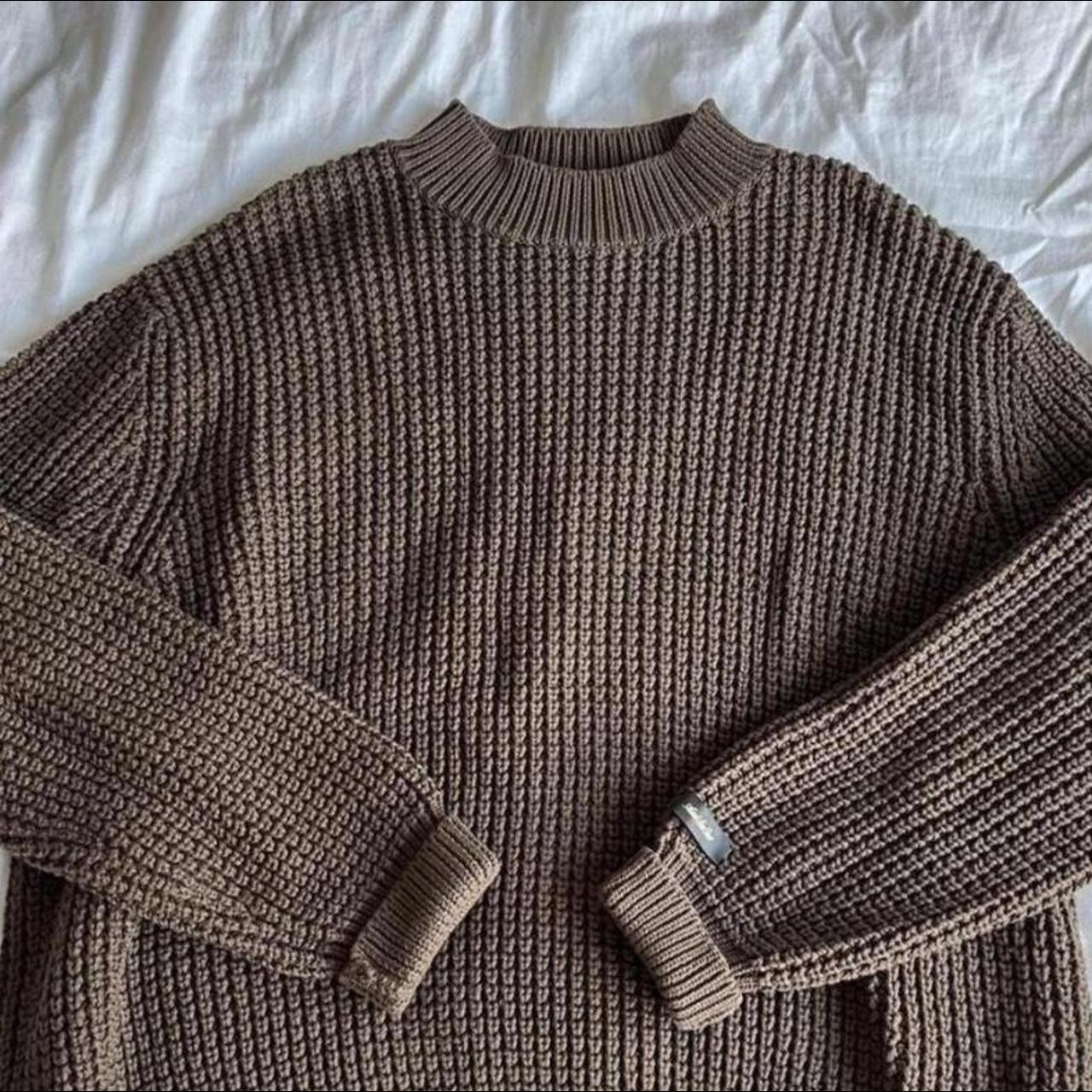 AIME LEON DORE MOCKNECK WAFFLE KNIT JUMPER Size -... - Depop